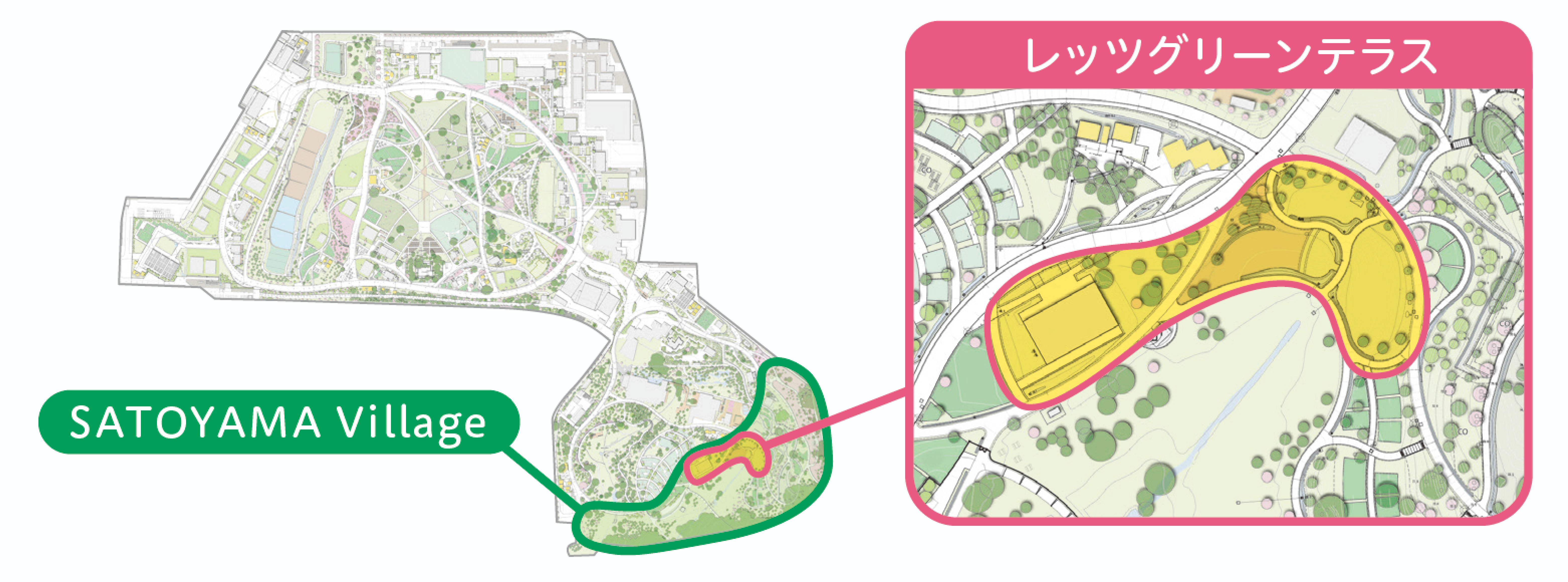 レッツグリーンテラスの地図
